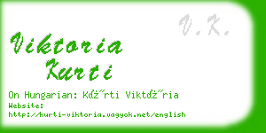 viktoria kurti business card